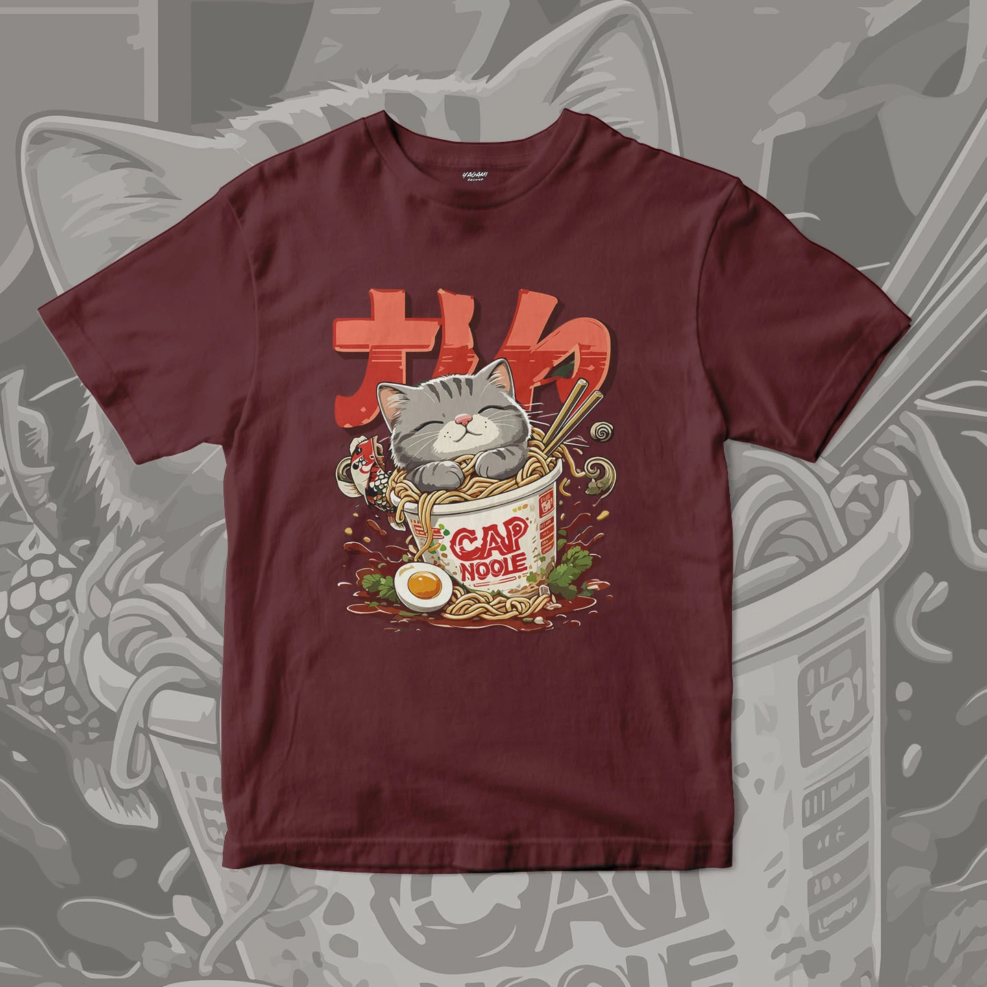 Ramen Cat Comfort | Unisex Jersey Short Sleeve Tee - Image 9