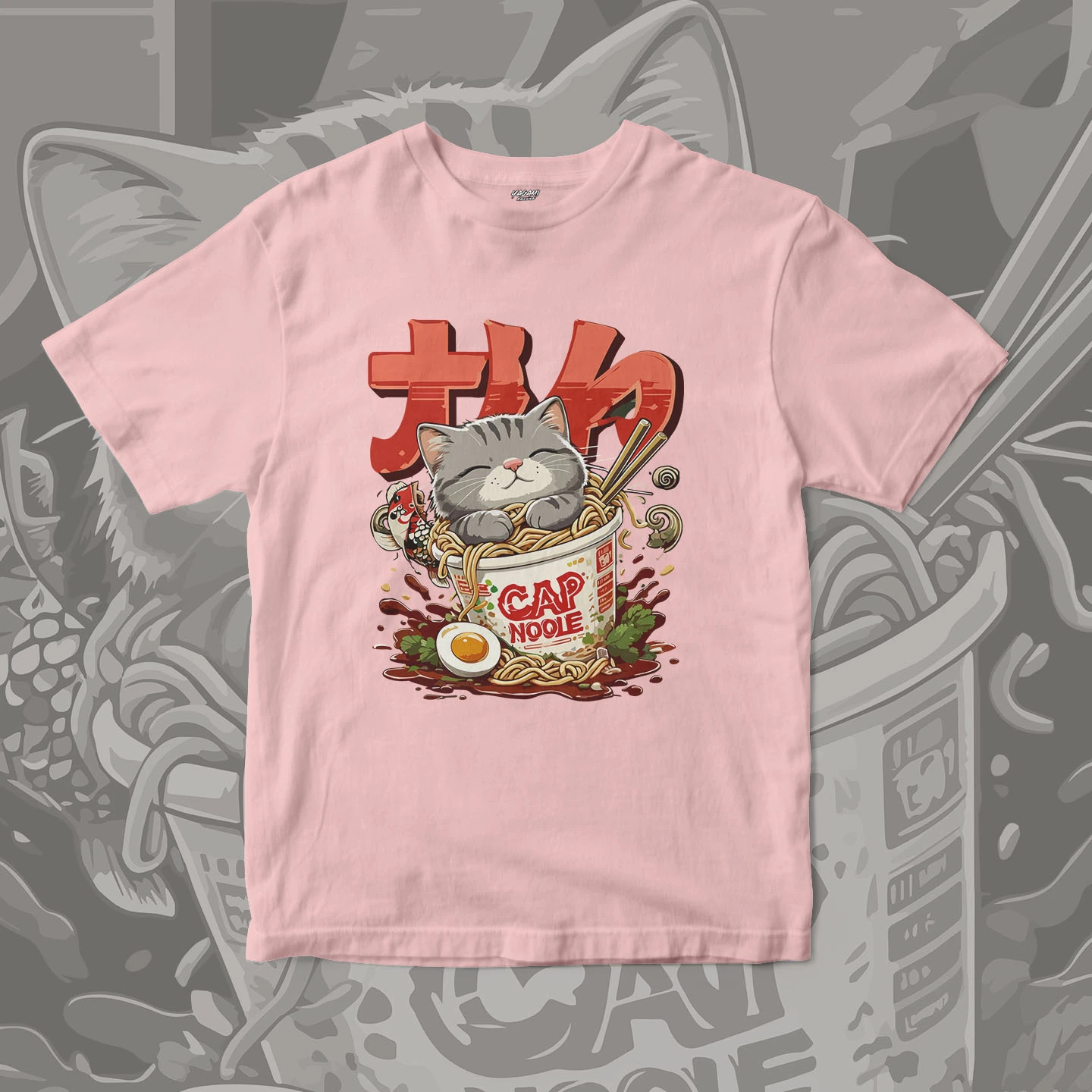 Ramen Cat Comfort | Unisex Jersey Short Sleeve Tee - Image 7