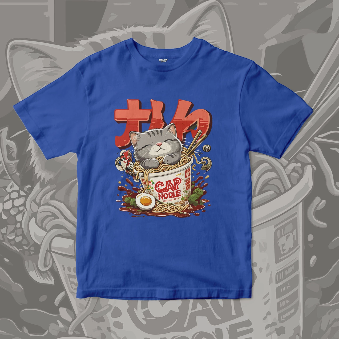 Ramen Cat Comfort | Unisex Jersey Short Sleeve Tee - Image 5