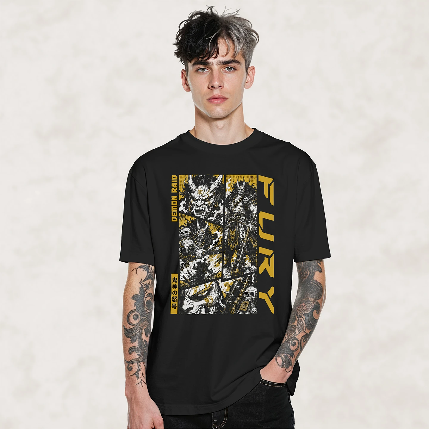 Demon Raid Oni | Unisex Jersey Short Sleeve Tee - Image 2