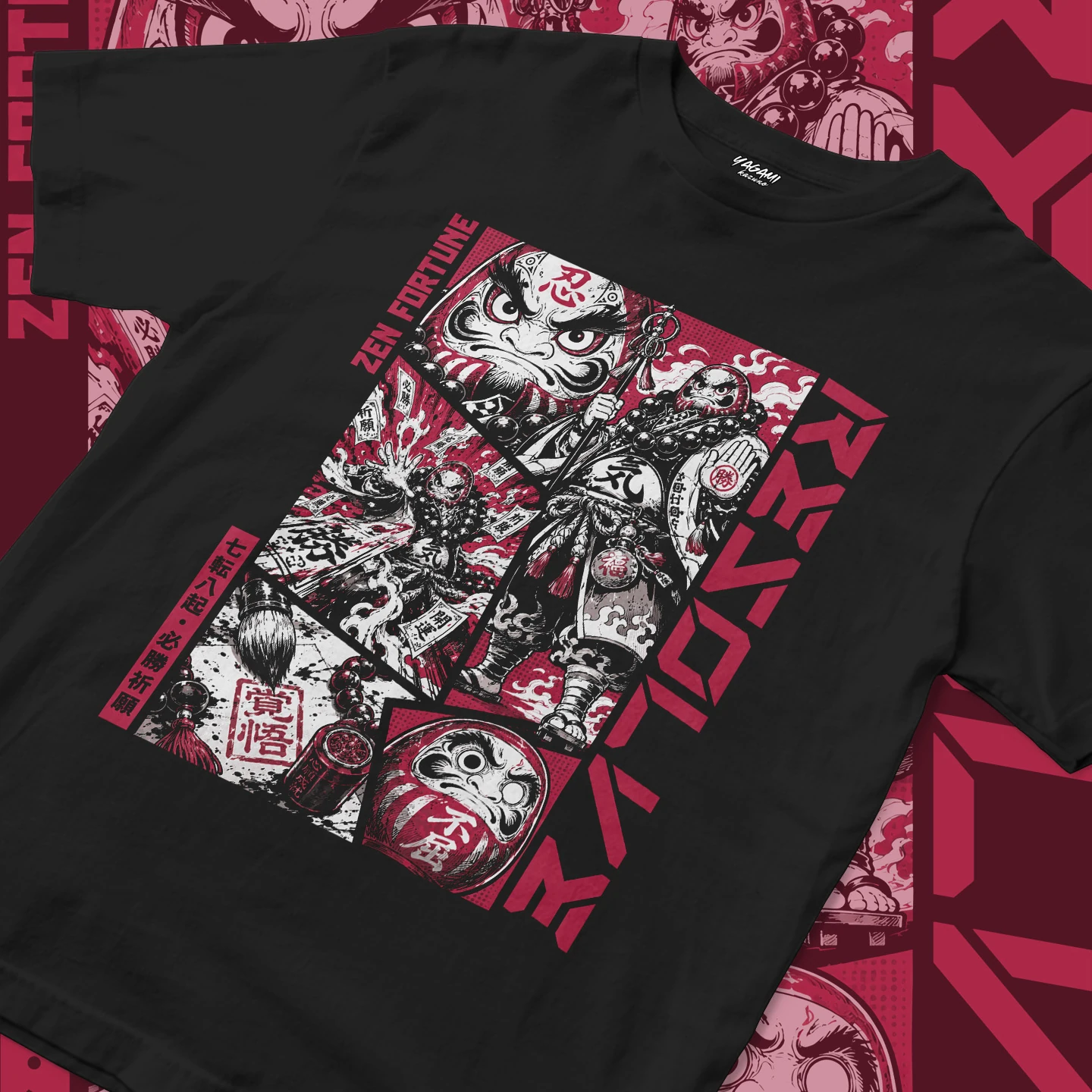 Zen Fortune Daruma | Unisex Jersey Short Sleeve Tee