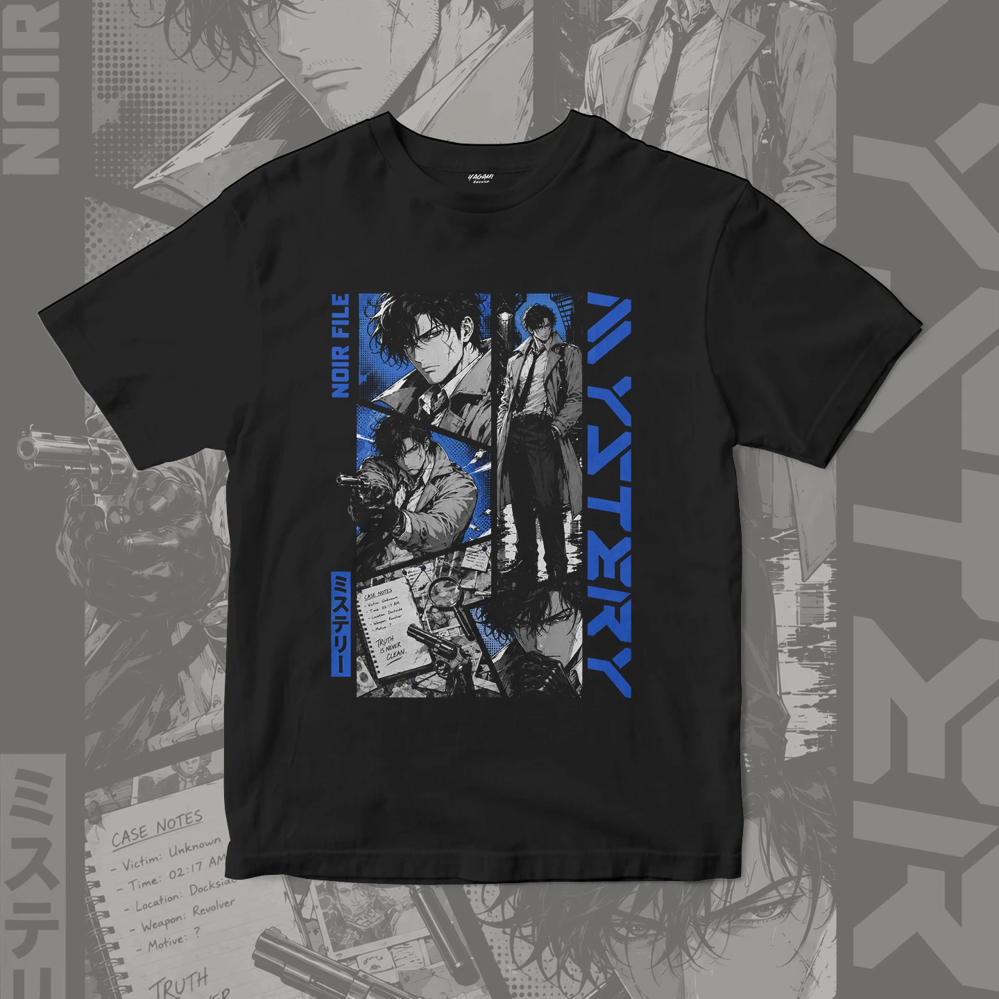 Noir Case Detective | Unisex Jersey Short Sleeve Tee - Image 3