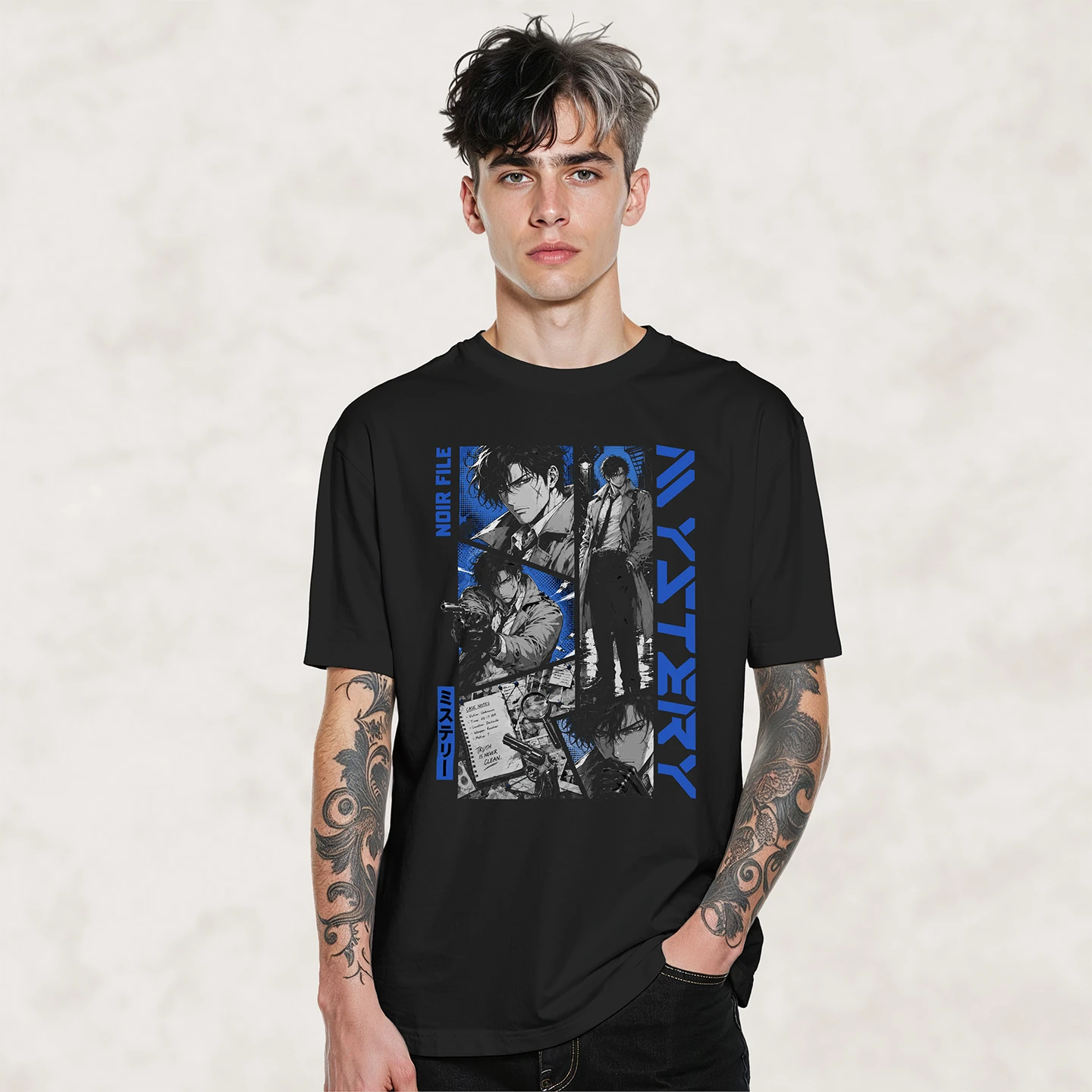 Noir Case Detective | Unisex Jersey Short Sleeve Tee - Image 2