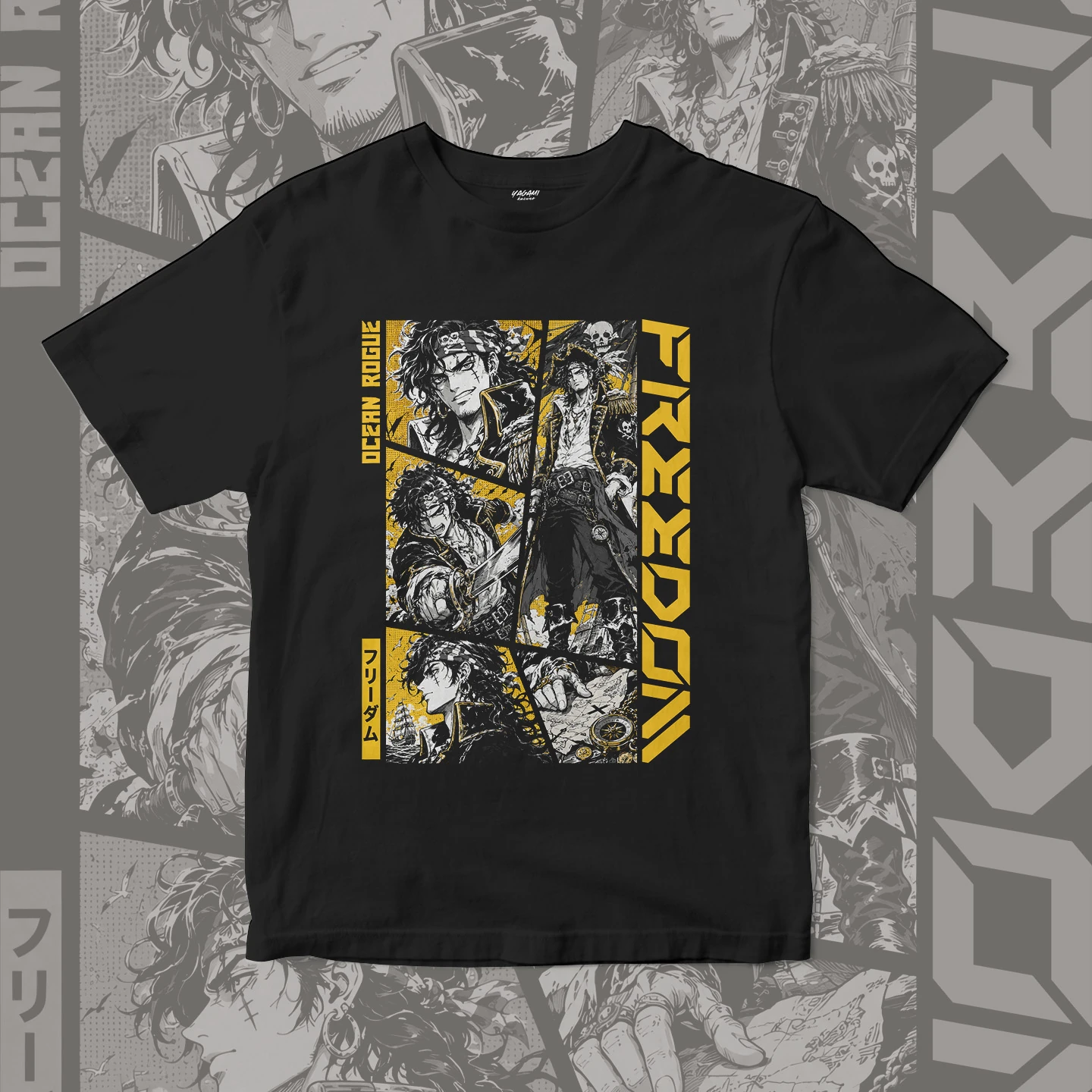 Ocean Rogue Pirate | Unisex Jersey Short Sleeve Tee - Image 2