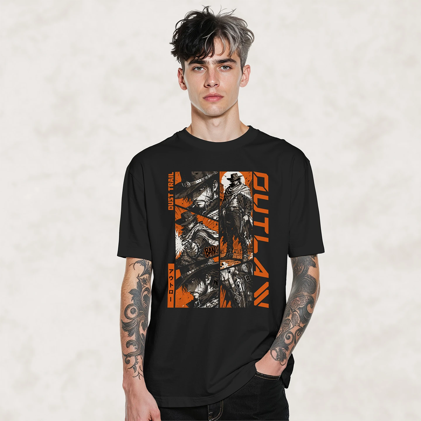 Dust Trail Outlaw | Unisex Jersey Short Sleeve Tee - Image 2