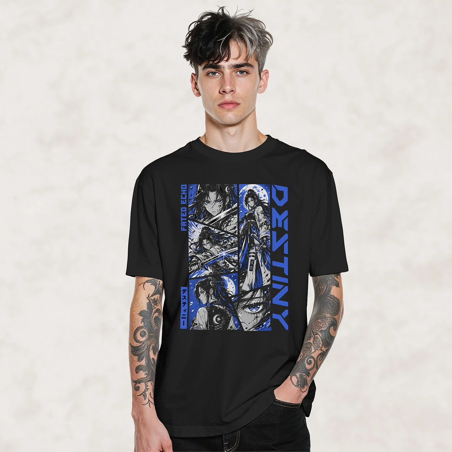 Fated Echo Swordswoman | Unisex Jersey Short Sleeve Tee - Image 2