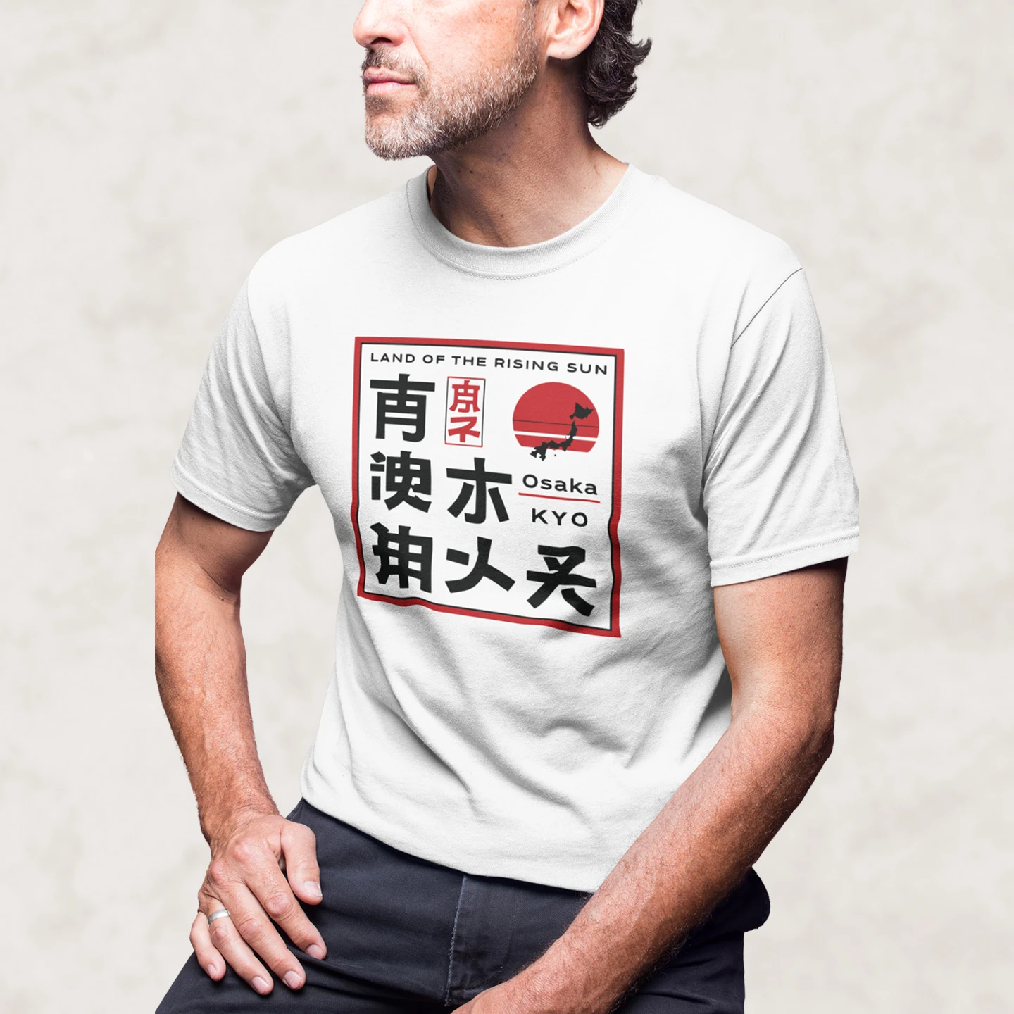 Osaka Kyoto Rising Sun | Unisex Jersey Short Sleeve Tee - Image 2