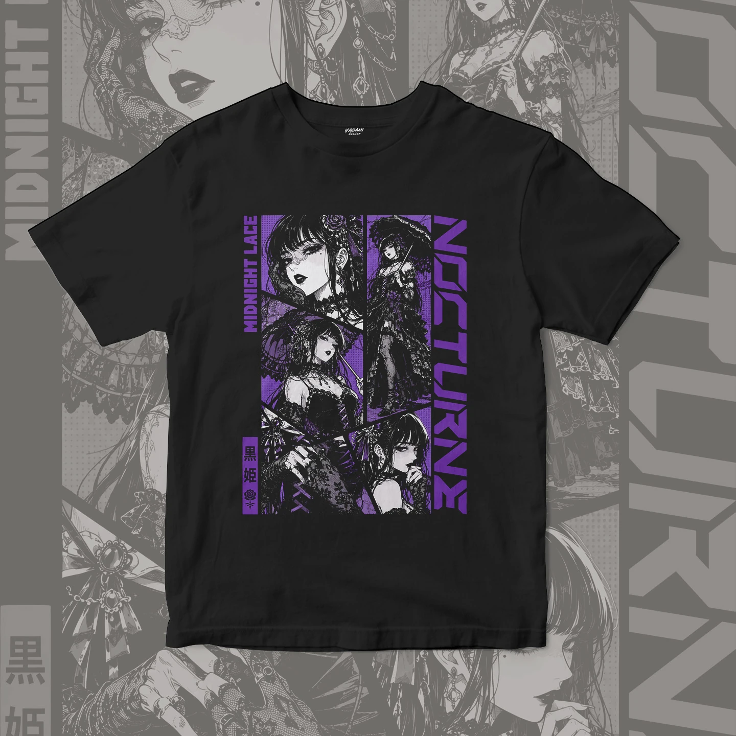 Midnight Lace Gothic | Unisex Jersey Short Sleeve Tee - Image 3
