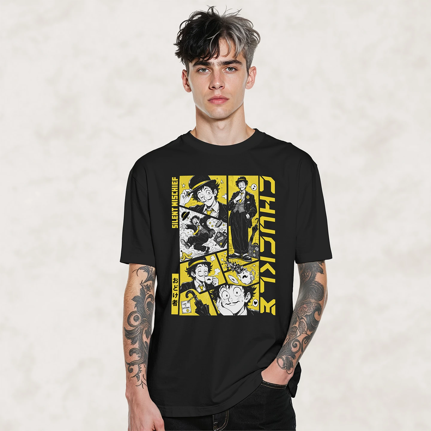 Silent Mischief Gentleman | Unisex Jersey Short Sleeve Tee - Image 2