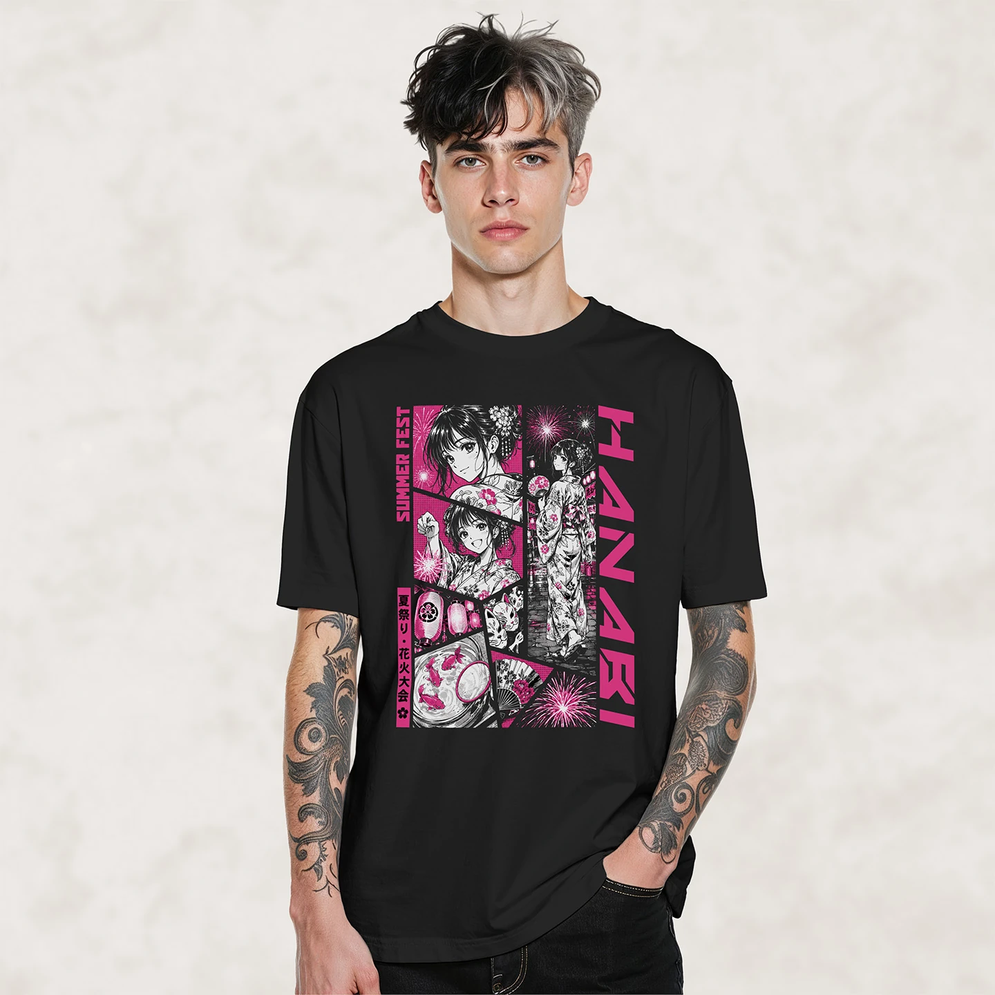 Summer Festival Fireworks | Unisex Jersey Short Sleeve Tee - Image 2