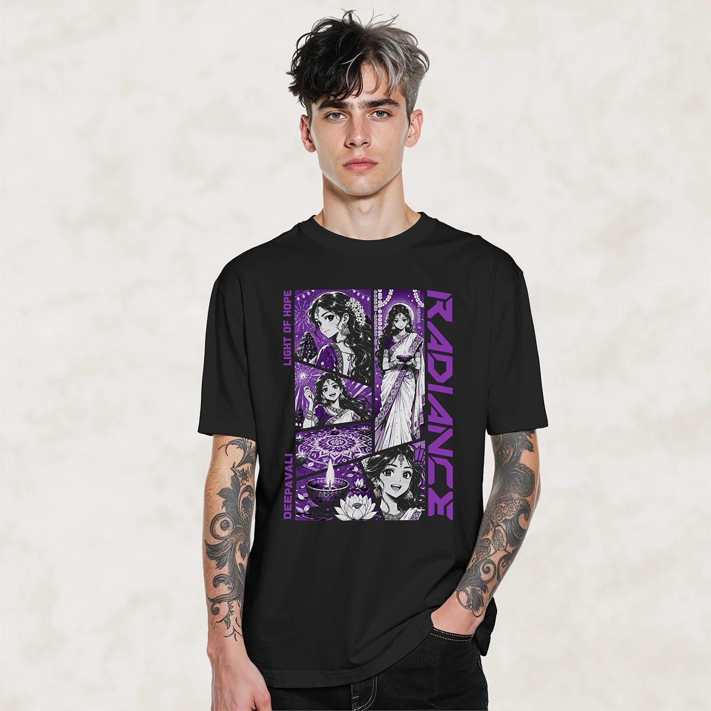 Deepavali Light Of Hope | Unisex Jersey Short Sleeve Tee - Image 2