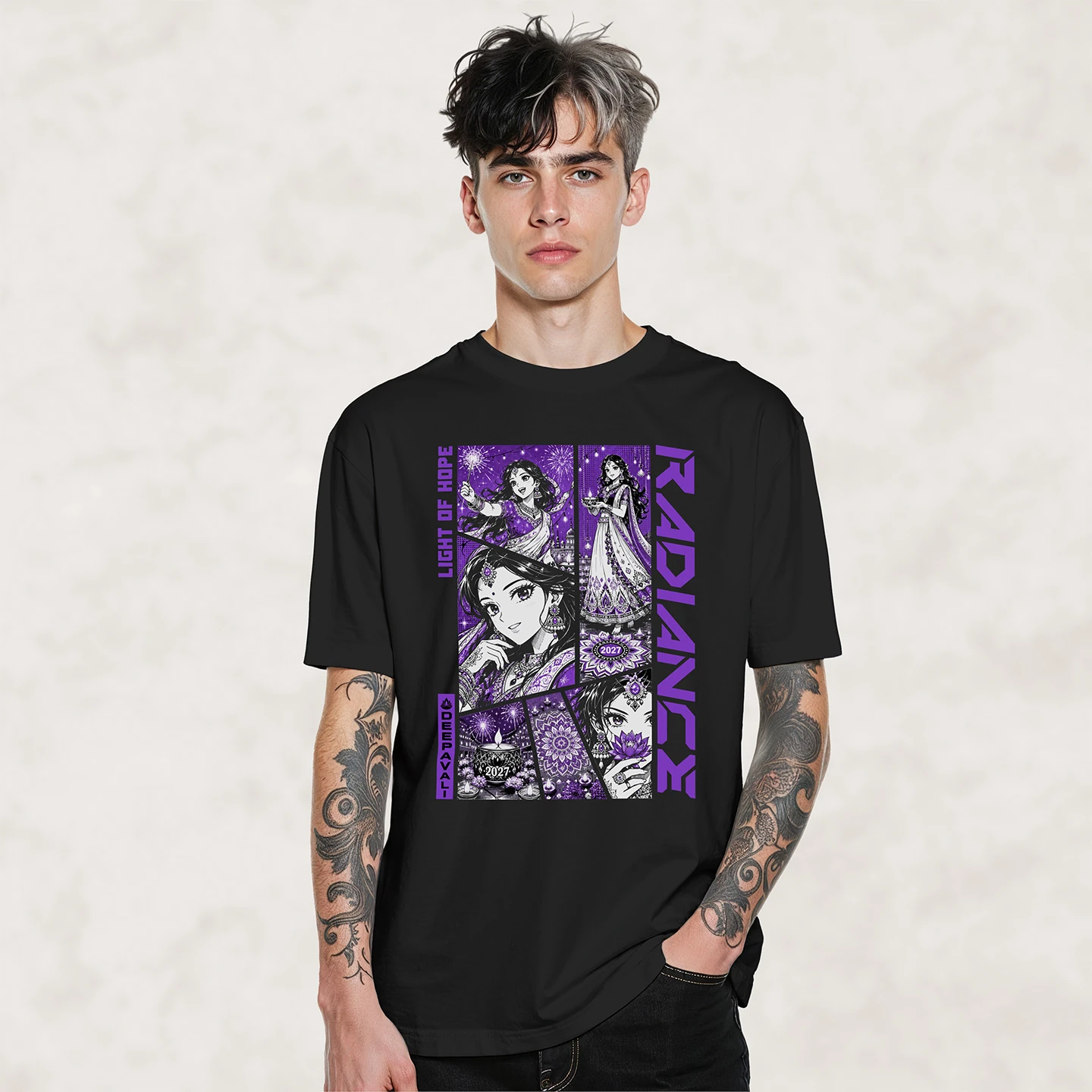 Deepavali Radiant Hope 2027 | Unisex Jersey Short Sleeve Tee - Image 2