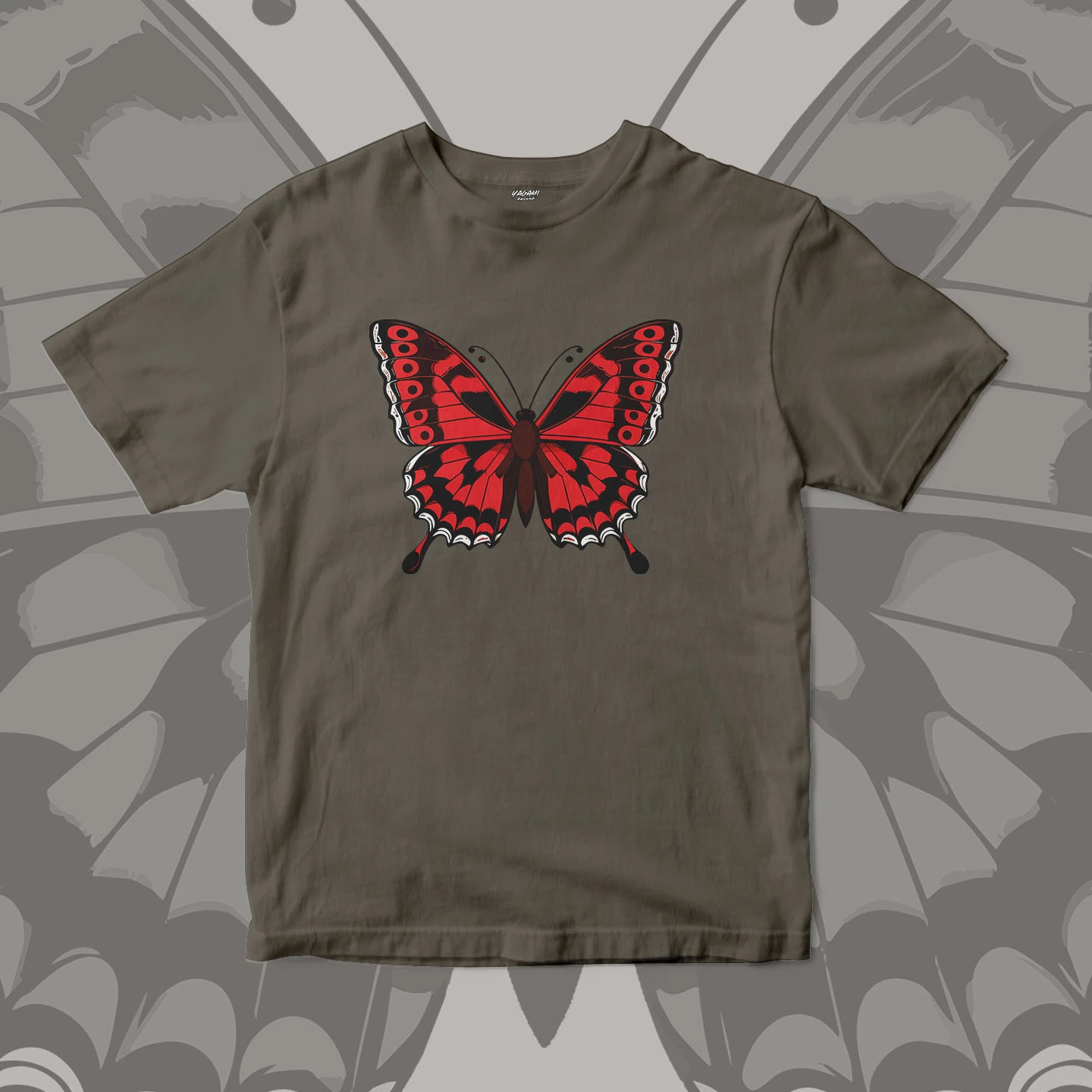 Crimson Butterfly Wings | Unisex Jersey Short Sleeve Tee - Image 13