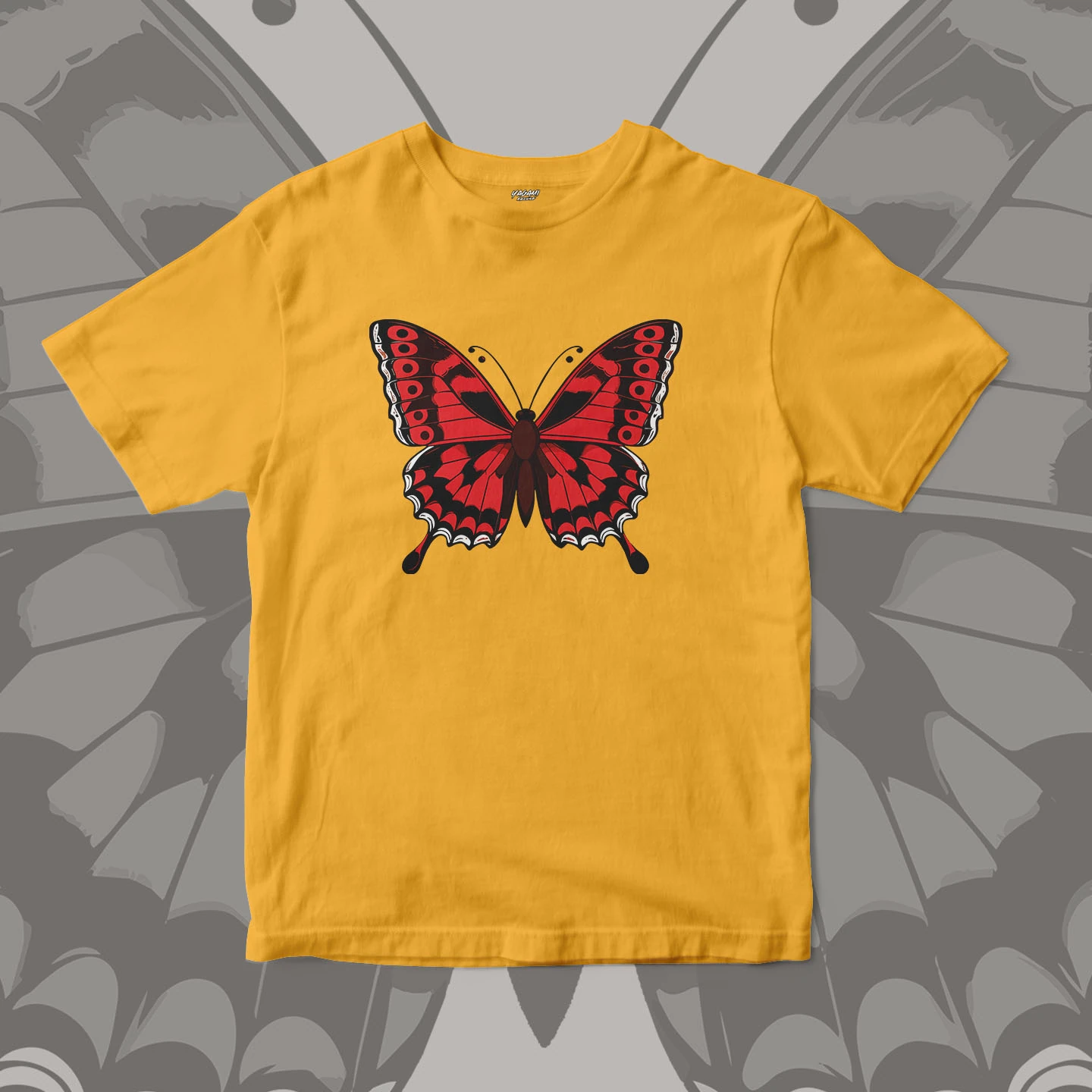 Crimson Butterfly Wings | Unisex Jersey Short Sleeve Tee - Image 10