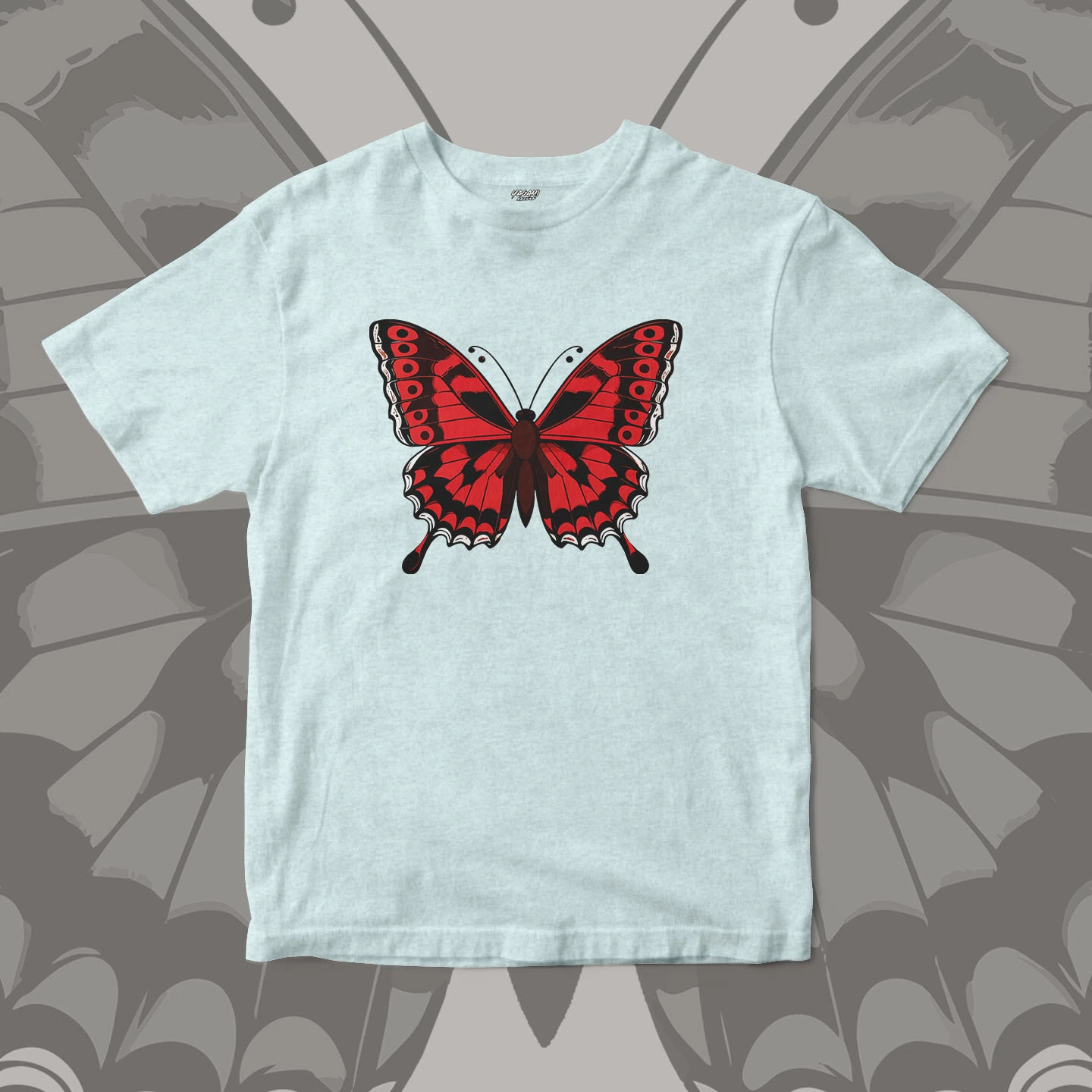 Crimson Butterfly Wings | Unisex Jersey Short Sleeve Tee - Image 9