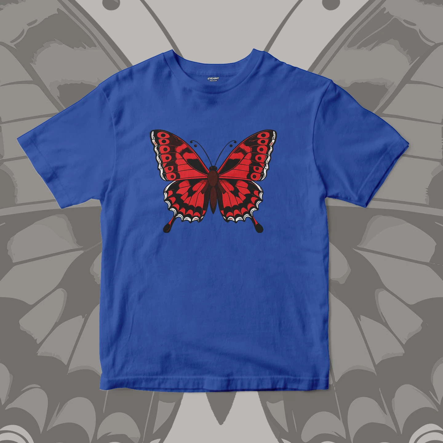 Crimson Butterfly Wings | Unisex Jersey Short Sleeve Tee - Image 4