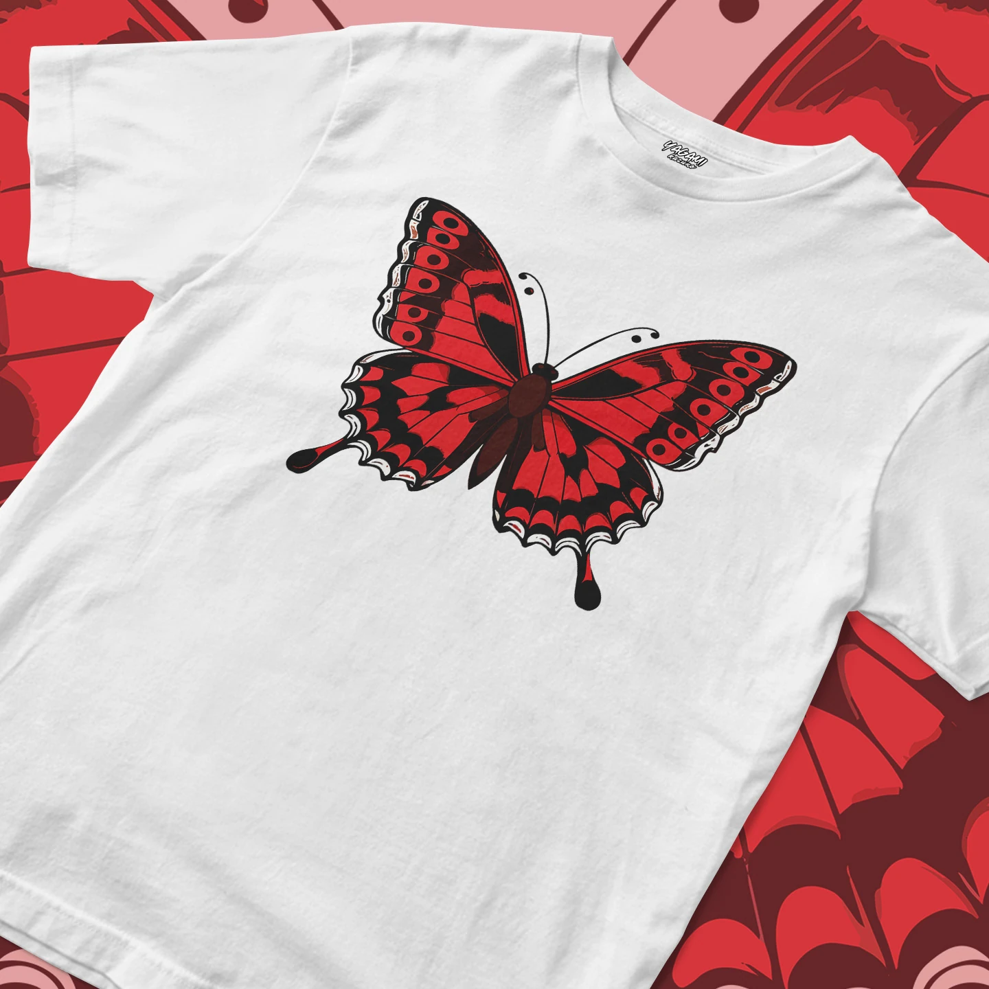 Crimson Butterfly Wings | Unisex Jersey Short Sleeve Tee