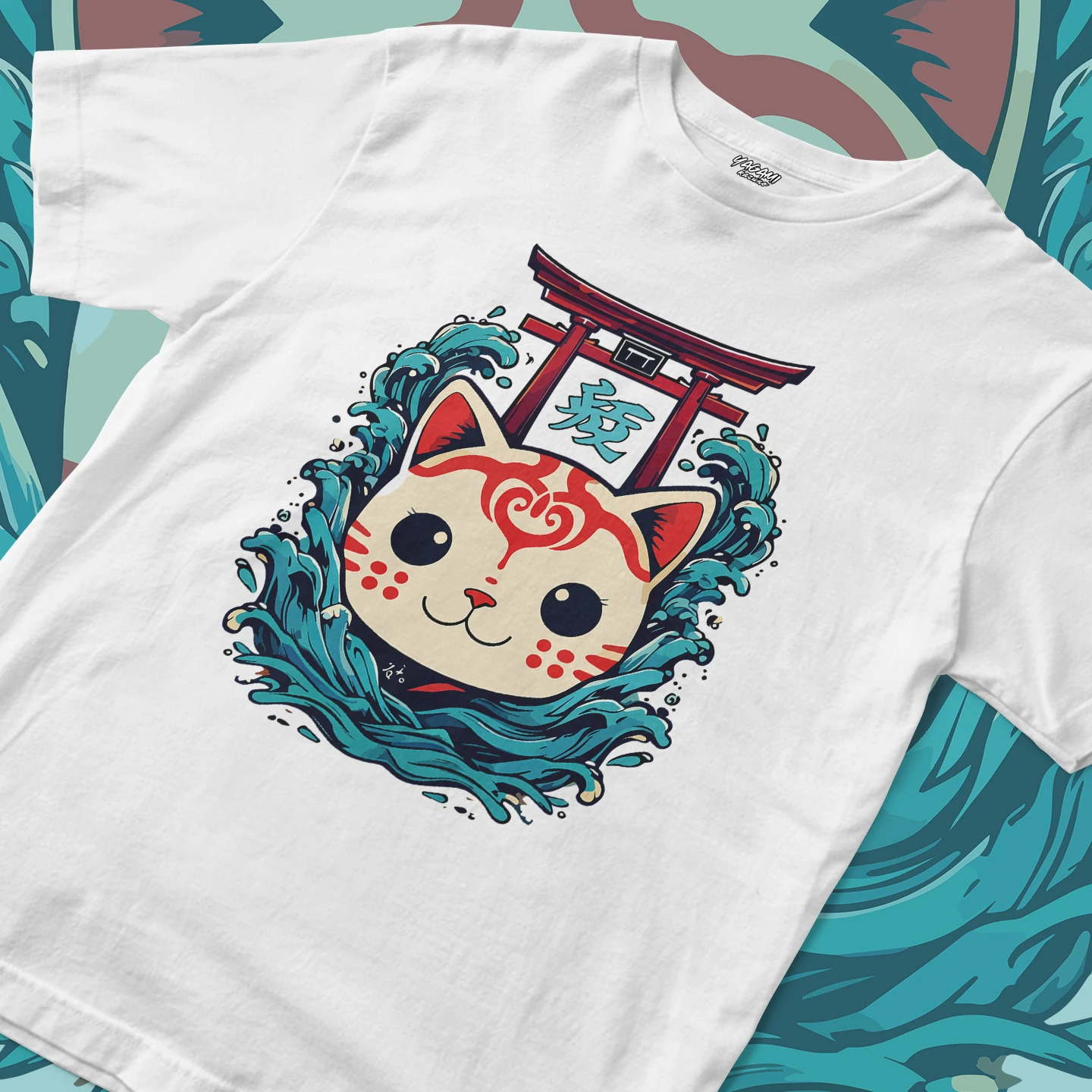 Lucky Cat Wave Gate | Unisex Jersey Short Sleeve Tee