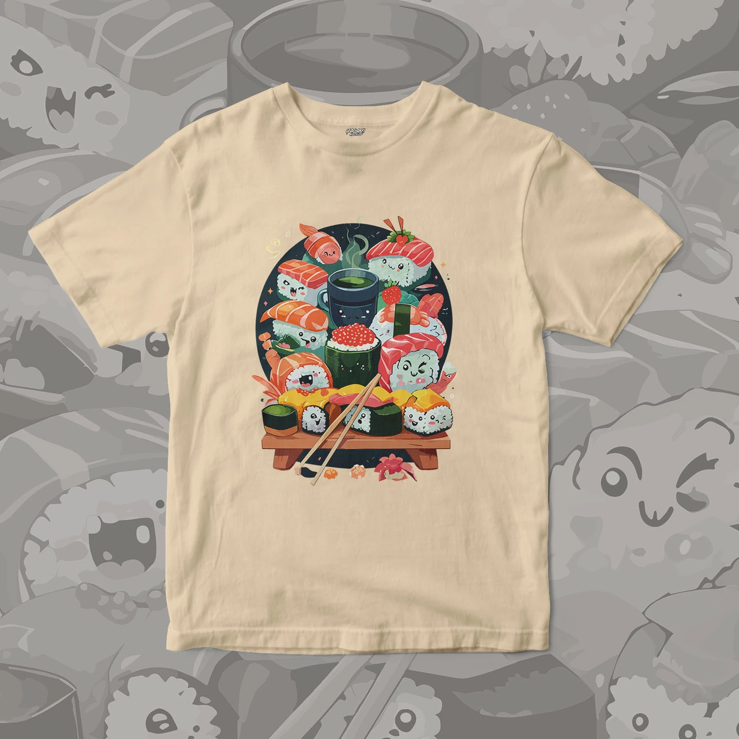 Kawaii Sushi Party | Unisex Jersey Short Sleeve Tee - Image 5