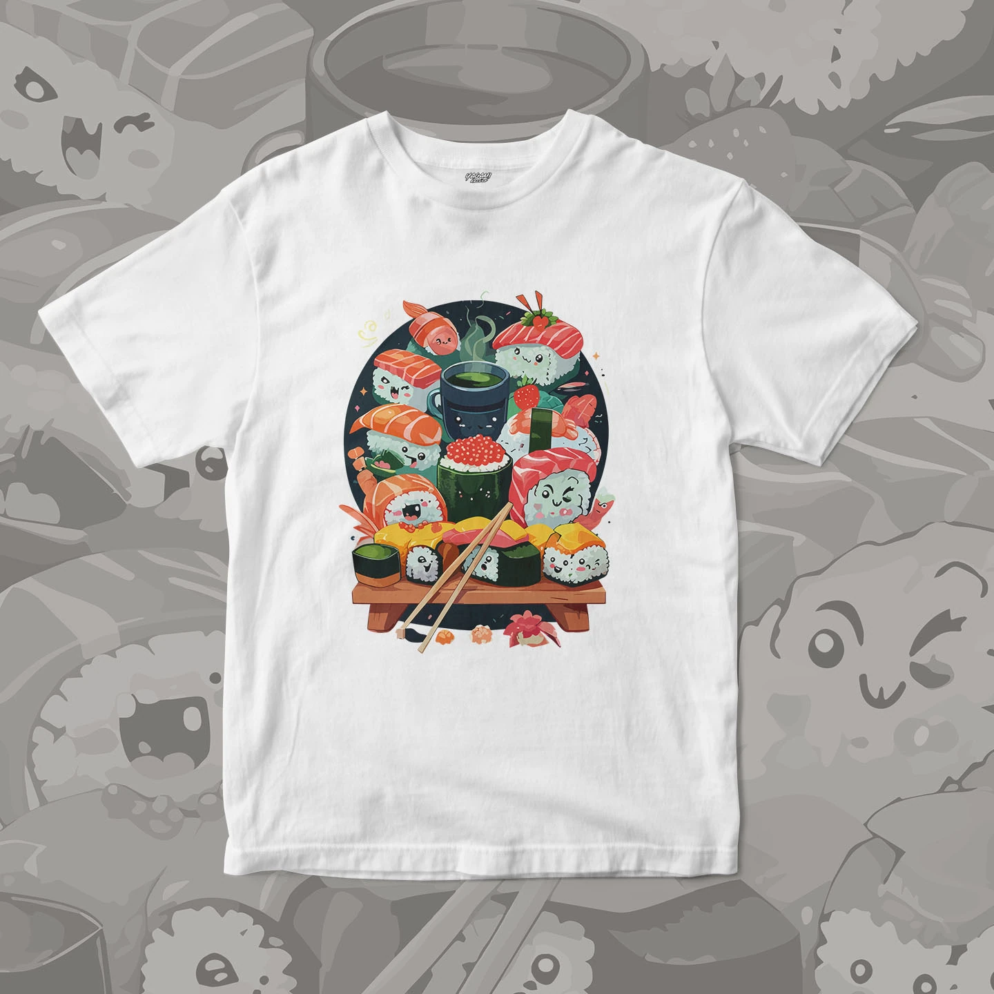 Kawaii Sushi Party | Unisex Jersey Short Sleeve Tee - Image 3