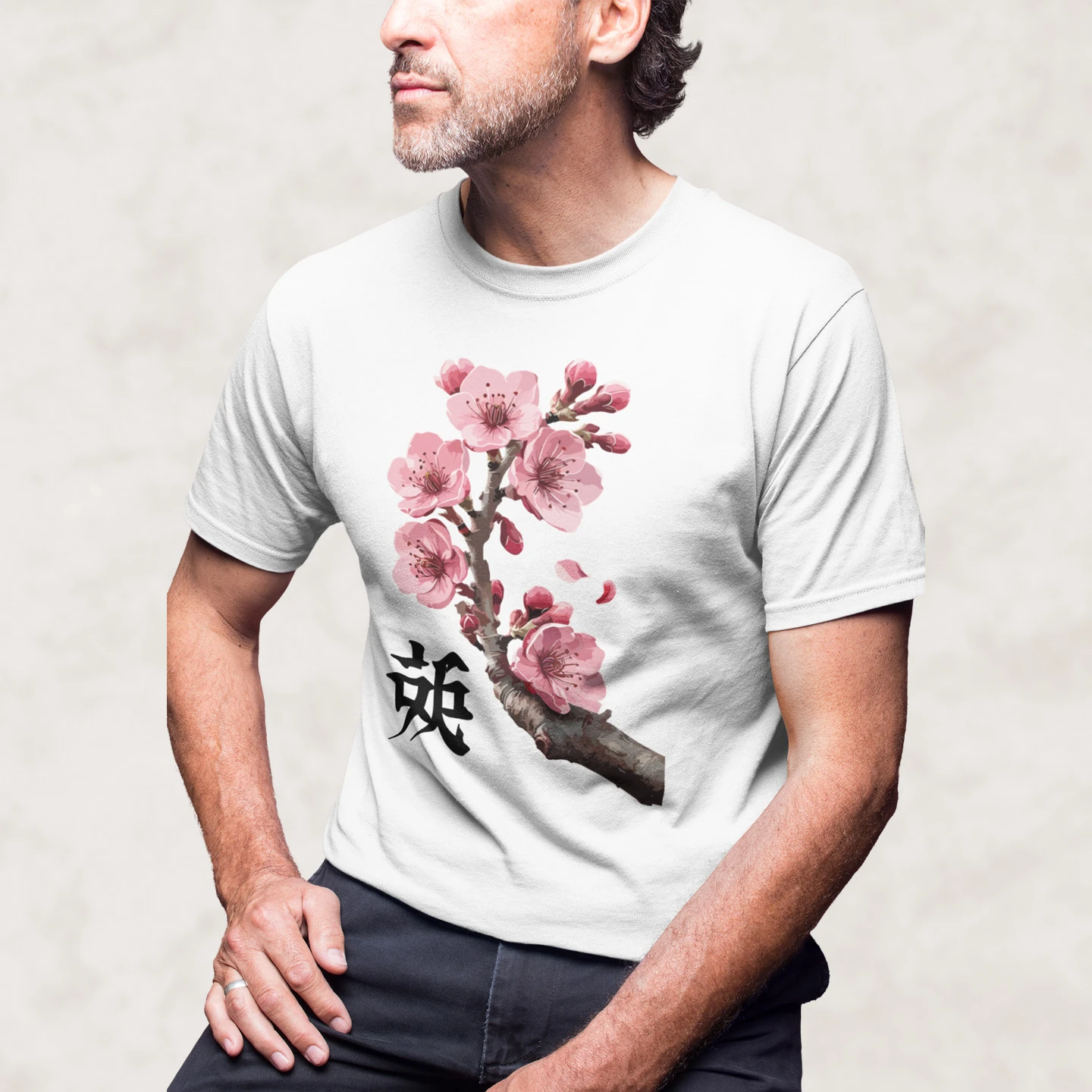 Sakura Branch Bloom | Unisex Jersey Short Sleeve Tee - Image 2