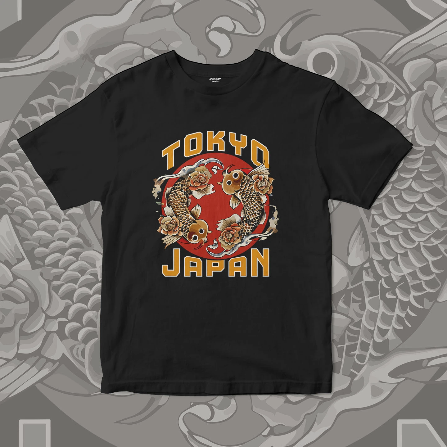 Tokyo Koi Circle | Unisex Jersey Short Sleeve Tee - Image 3