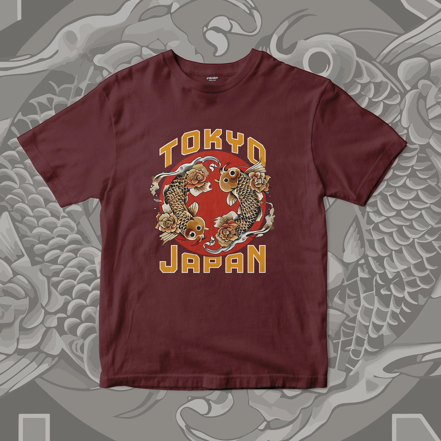 Tokyo Koi Circle | Unisex Jersey Short Sleeve Tee - Image 9
