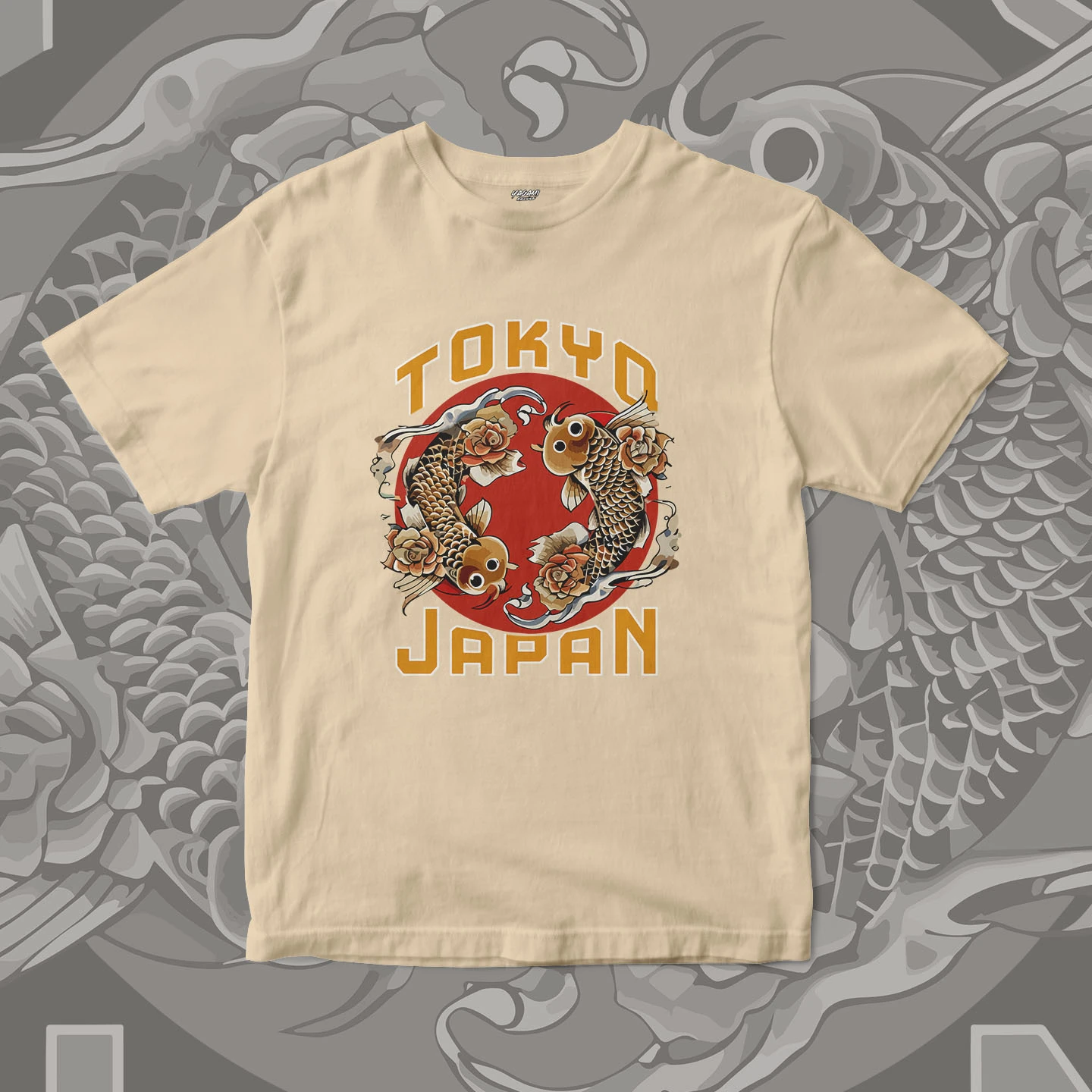 Tokyo Koi Circle | Unisex Jersey Short Sleeve Tee - Image 6