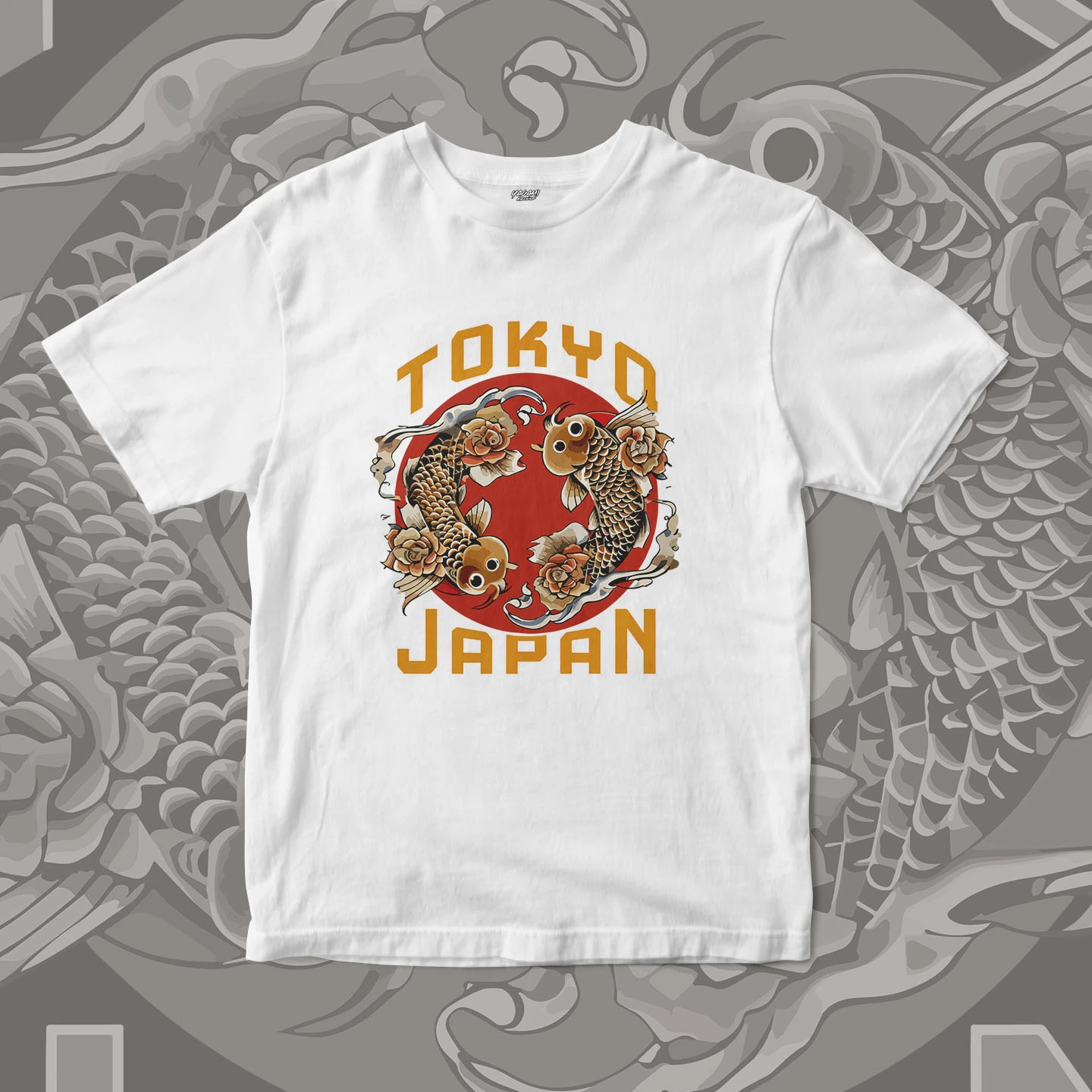 Tokyo Koi Circle | Unisex Jersey Short Sleeve Tee - Image 4