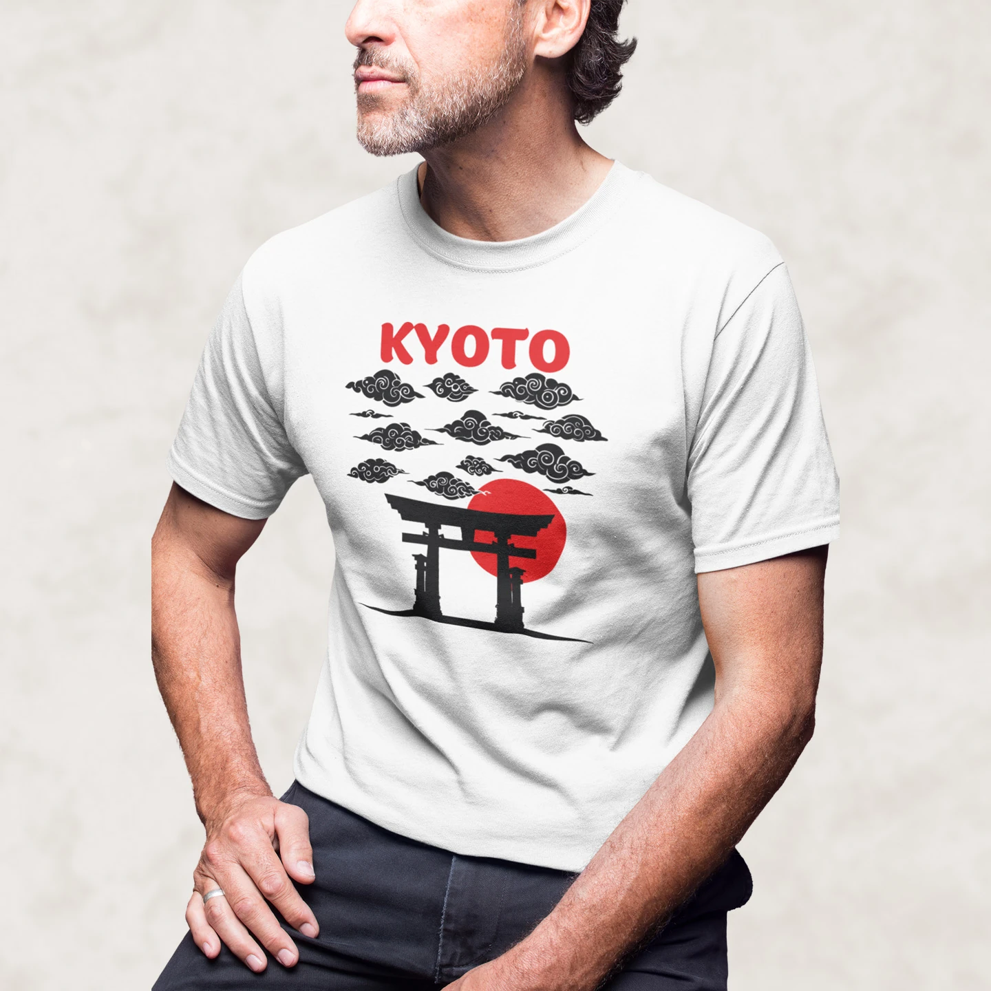 Kyoto Torii Sunset | Unisex Jersey Short Sleeve Tee - Image 2