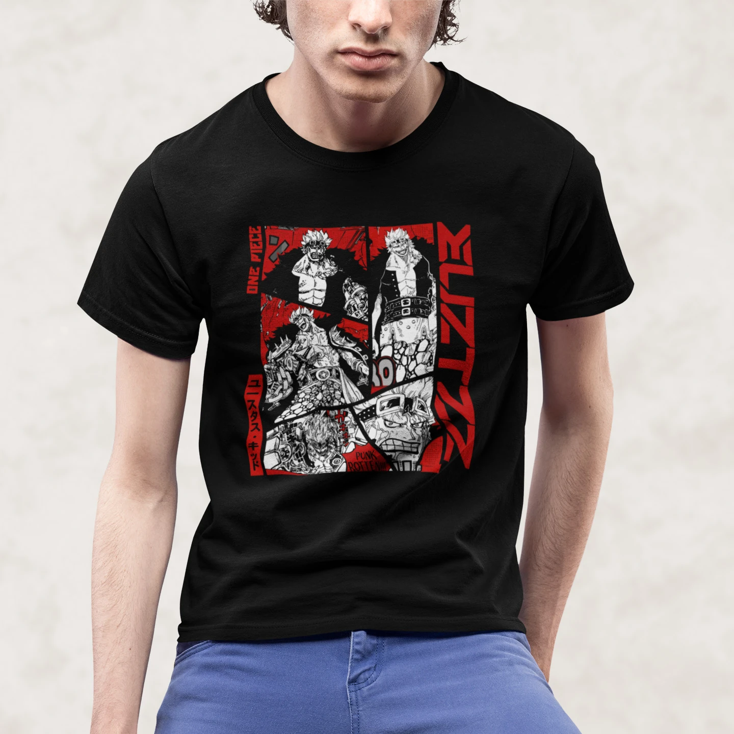 Eustass Kid Collage | Unisex Jersey Short Sleeve Tee - Image 2