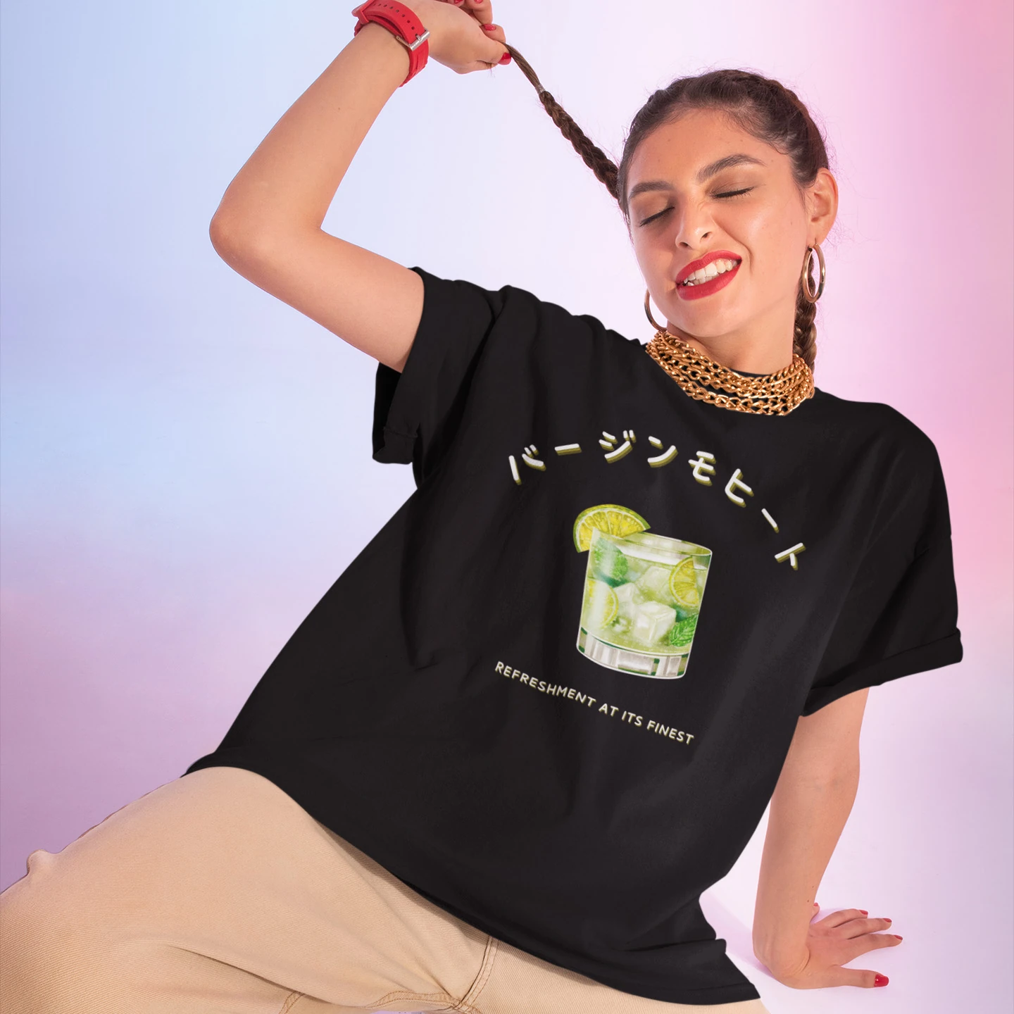 Virgin Mojito Refresh | Unisex Jersey Short Sleeve Tee - Image 2