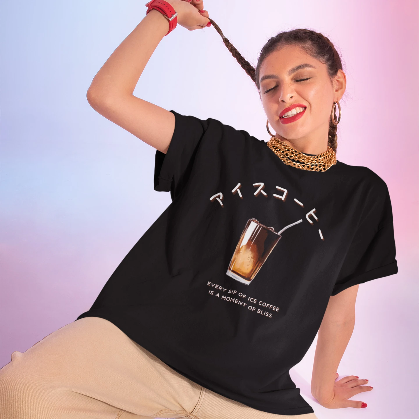 Iced Coffee Bliss | Unisex Jersey Short Sleeve Tee - Image 2